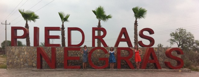 Piedras Negras tourist and vistors' sign